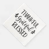 Dankbar, gesegnet serviette (Ecke)