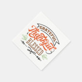 dankbar gesegnet serviette (Ecke)