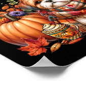 Dankbar, gesegnet Shih Tzu Dog Fall Y'all Poster (Ecke)