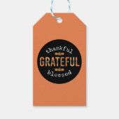 Dankbar, gesegnet Spaß Leopard Print Fall Geschenkanhänger (Vorderseite)