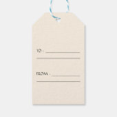 Dankbar, gesegnet Spaß Leopard Print Fall Geschenkanhänger (Rückseite)