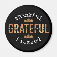 Dankbar, gesegnet Spaß Leopard Print Fall