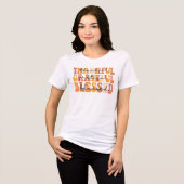 Dankbar, gesegnet Tri-Blend shirt (Vorderseite voll)