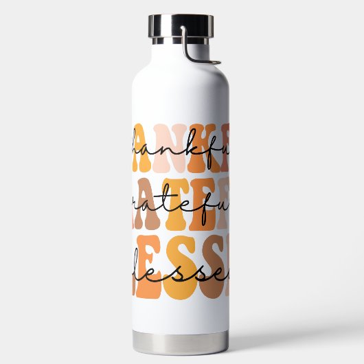 Dankbar, gesegnet trinkflasche (links)