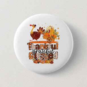 Dankbar gesegnet Türkei Christlich Thanksg Button