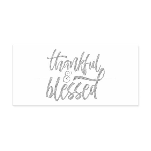 Dankbar & Gesegnet Typografie  Permastempel (Design)