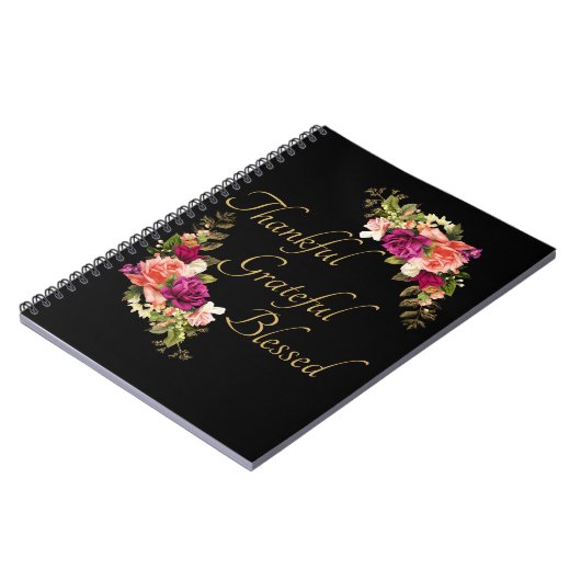 Dankbar, gesegnet und Christlich Notizblock (Linke Seite)