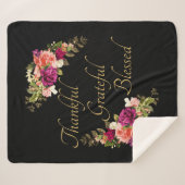 Dankbar, gesegnet und Christlich Sherpadecke (Vorderseite (Horizontal))