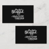 Dankbar gesegnet und gepeitscht Kartoffeln, besess Visitenkarte (Vorne/Hinten)