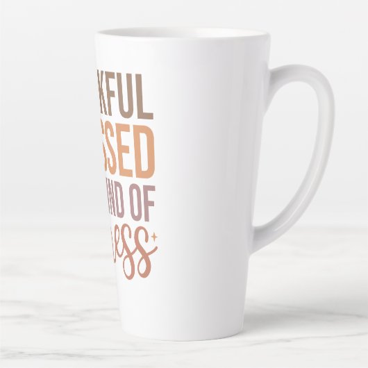 Dankbar gesegnet und irgendwie ein Chaos Milchtasse (Rechts)