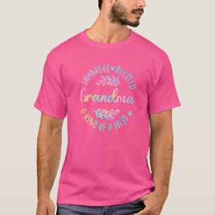 Dankbar gesegnet und irgendwie ein Chaos Oma Dank T-Shirt