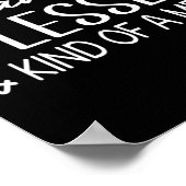 Dankbar gesegnet und irgendwie ein chaotischer Fal Poster (Ecke)