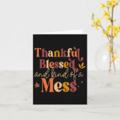 Dankbar gesegnet und irgendwie ein Durcheinander f Karte (Gelbe Blume)