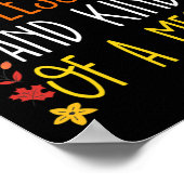 Dankbar gesegnet und irgendwie ein Durcheinander T Poster (Ecke)