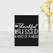 Dankbar gesegnet und irgendwie ein unheilvoller Fa Karte (Gelbe Blume)