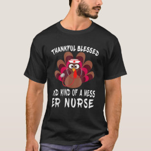 Dankbar gesegnet und irgendwie ein weniger er Kran T-Shirt
