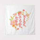 Dankbar, gesegnet wandteppich (Vorderseite (Horizontal))