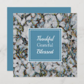 Dankbar, gesegnet Weihnachtsschneeflora Feiertagskarte (Vorne/Hinten)