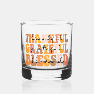 Dankbar, gesegnet whiskyglas