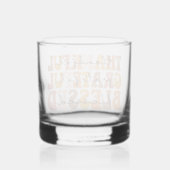 Dankbar, gesegnet whiskyglas (Rückseite)