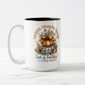 dankbar, gesegnet zweifarbige tasse (Links)