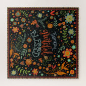 Dankbar gesegnete Erntedank-Spaß Puzzle (Horizontal)