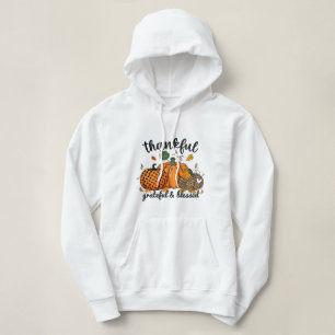 Dankbar gesegnete Herbstpumpen Hoodie