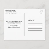 Dankbar gesegnete Holztransporter 4 Foto Postkarte (Rückseite)