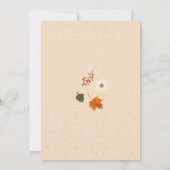 Dankbar gesegnete Kürbis fallen Einladung (Rückseite)