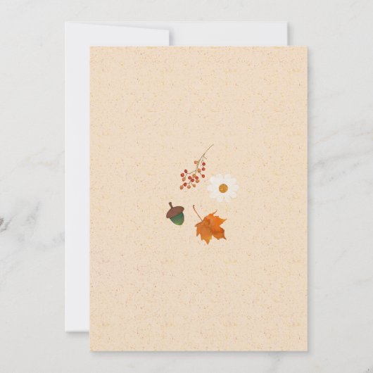 Dankbar gesegnete Kürbis fallen Einladung (Rückseite)