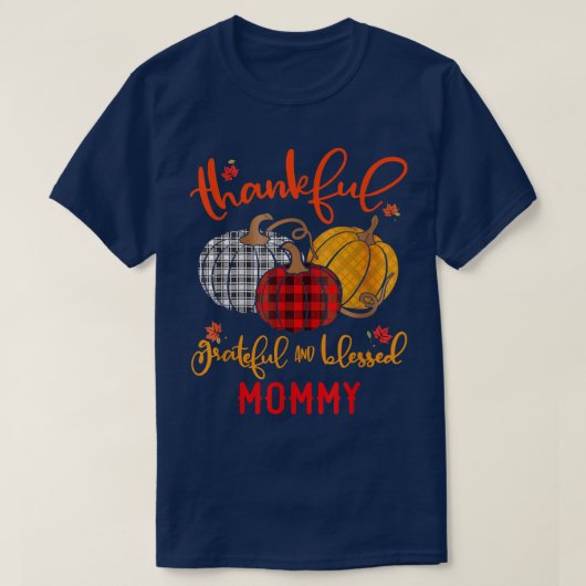 Dankbar gesegnete Mama Buffalo Kariert als T-Shirt (Design vorne)
