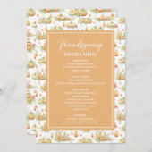 Dankbar gesegnete Minimalistische Freundschaft Menükarte (Vorne/Hinten)