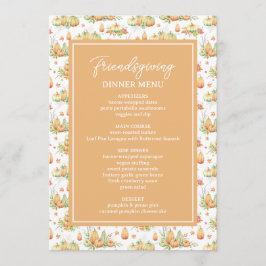 Dankbar gesegnete Minimalistische Freundschaft Menükarte