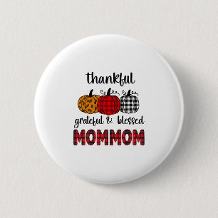 Dankbar Gesegnete Oma Thanksgiving Familie Button