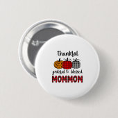Dankbar Gesegnete Oma Thanksgiving Familie Button (Vorne & Hinten)