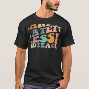 Dankbar gesegnete Sped Teacher Fall Danke T-Shirt