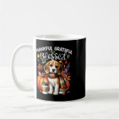 Dankbar gesegneter Beagle Hund glücklich Fall Y' Kaffeetasse (Links)
