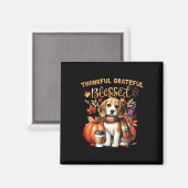 Dankbar gesegneter Beagle Hund glücklich Fall Y' Magnet (Vorderseite/Rückseite)