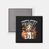 Dankbar gesegneter Beagle Hund glücklich Fall Y' Magnet (Vorderseite/Rückseite)