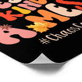 Dankbar gesegneter Chaos-Koordinator Fall Vibes Th Poster (Ecke)