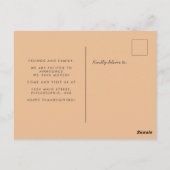 Dankbar gesegneter Erntedank Postkarte (Rückseite)