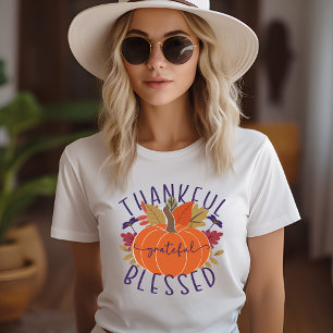 Dankbar, gesegneter Erntedank Pumpkin T-Shirt