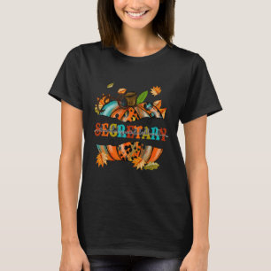 Dankbar, gesegneter Sekretär, Pumpkin Herbst T-Shirt