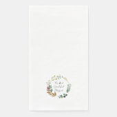 Dankbar gesegnetes Leaf Art Rustic Modern Serviette (Vorderseite)