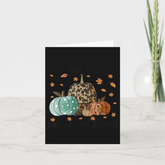 Dankbar Gesegnetes T-Shirt Für Frauen Lustig Ch Karte (Vorderseite)