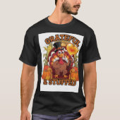 Dankbar & gestopft: Das perfekte Rezept für Dankes T-Shirt (Vorderseite)