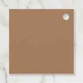 dankbar: glücklich dankbar geschenkanhänger (Rückseite)