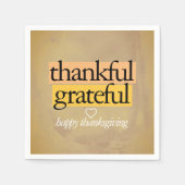 dankbar: glücklich dankbar serviette (Vorderseite)