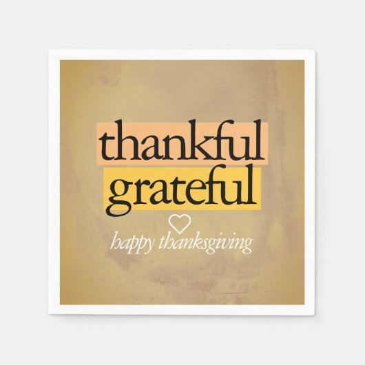 dankbar: glücklich dankbar serviette (Vorderseite)