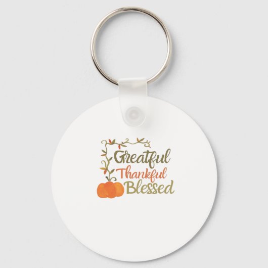 Dankbar Glückwunsch für den gesegneten Fall Zitat  Schlüsselanhänger (Vorderseite)